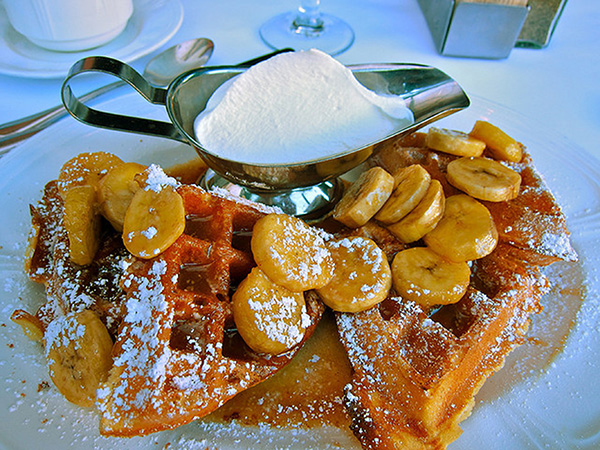 Bananas Foster Waffle