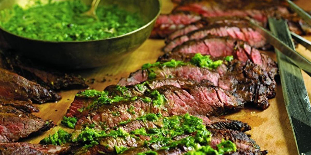 Skirt Steak with Chimichurri Sauce