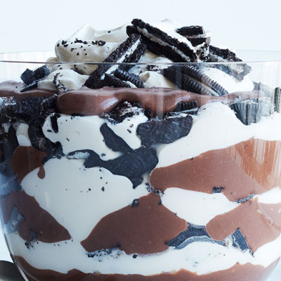 Chocolate Pudding and Cookie Trifle