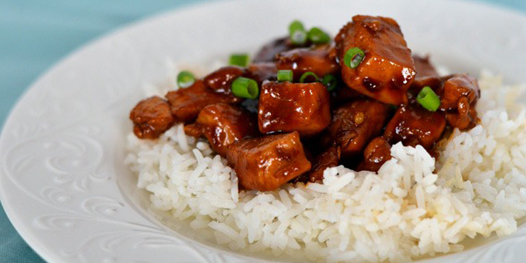 Chinese Bourbon Chicken and Rice - No Fail Recipes