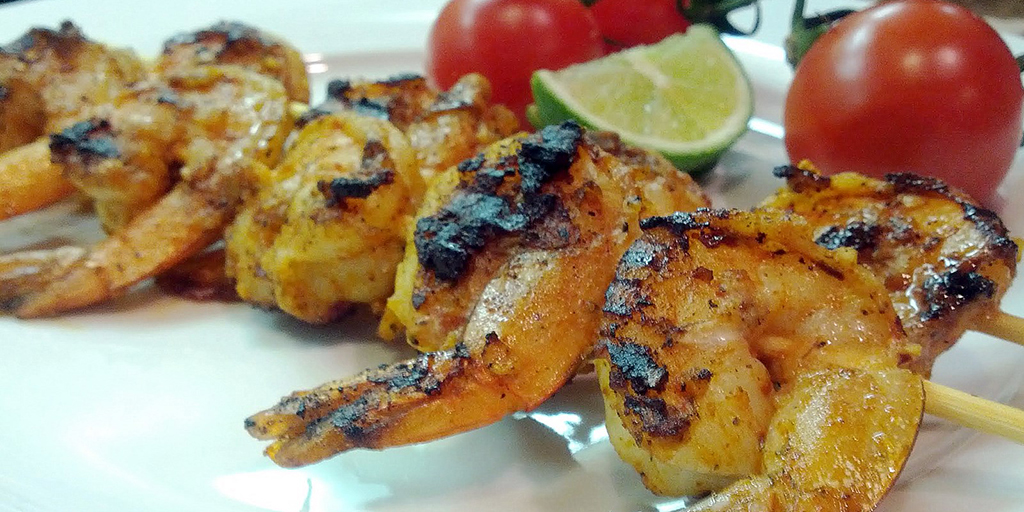 Tangy and Spicy Grilled Shrimp Skewers