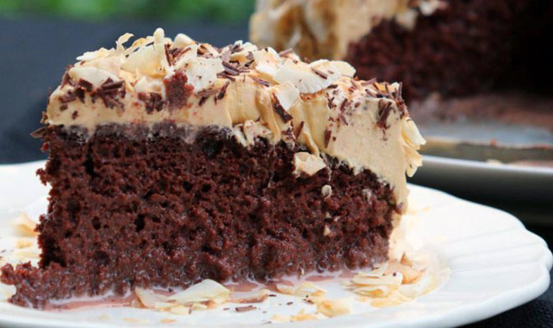 German Chocolate Tres Leches Cake