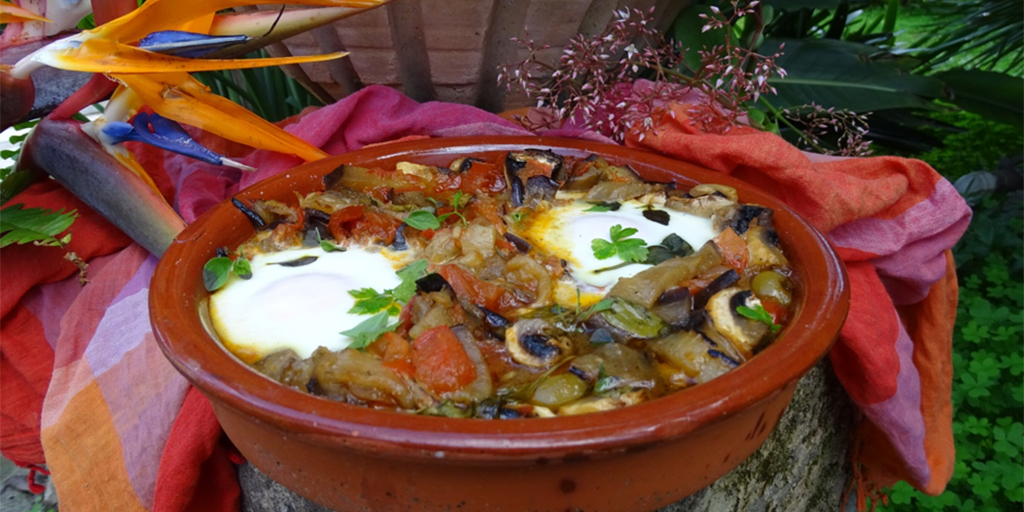 Eggplant Shakshuka with Olives and Feta